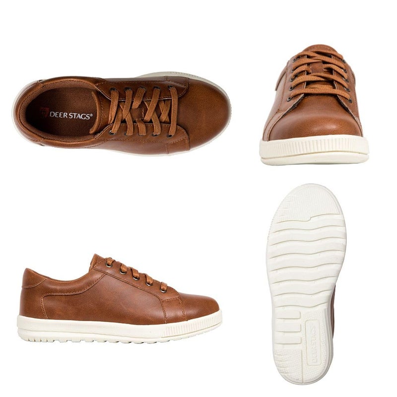 Deer Stags Boys' Kane Dress Fashion Sneaker in Dark Tan / 13 Little Kid - Image 2